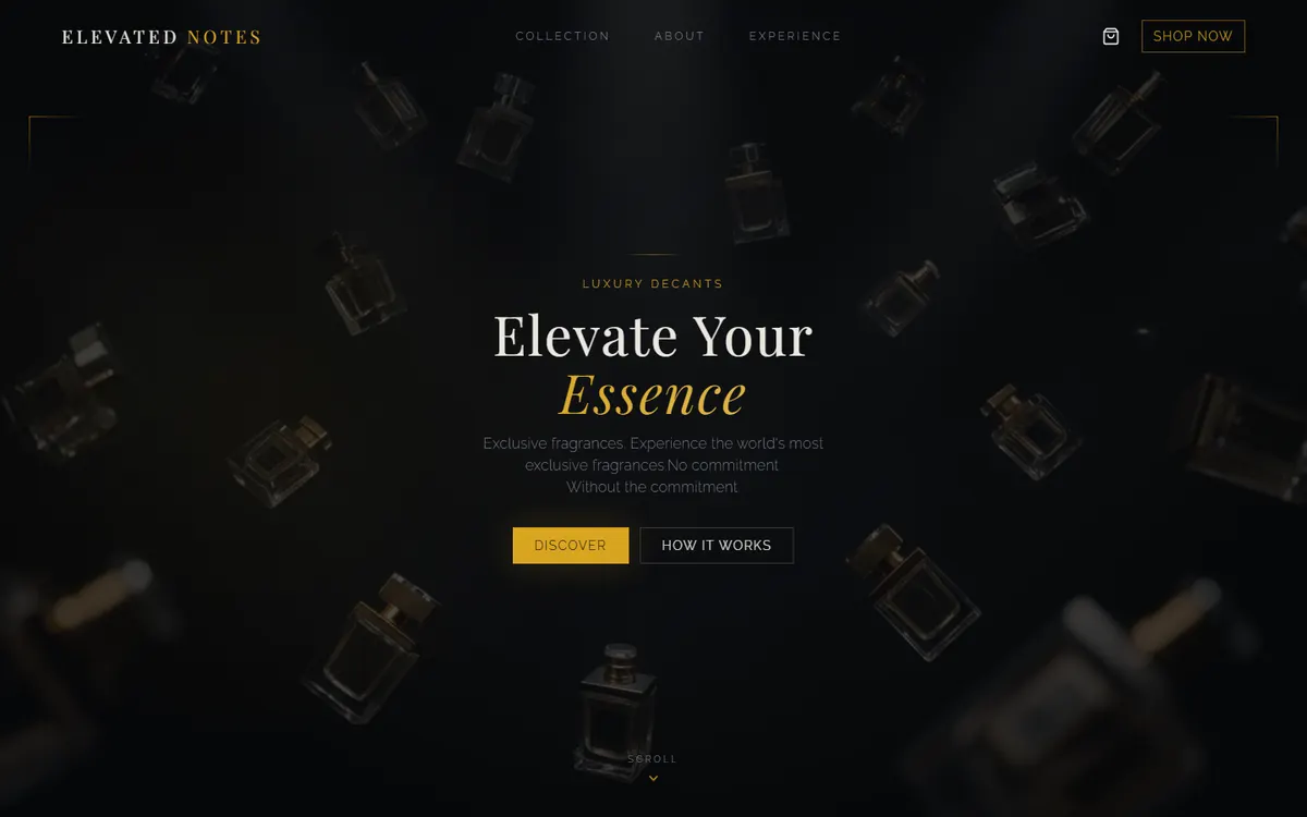 Elevated Notes website preview